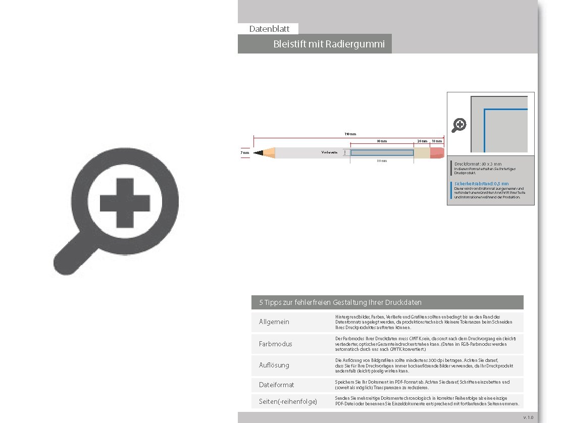 Product Bild stabiler_premium-bleistift_mit_radiergummi_rund_mit_einseitigem_einfarbigem_1c_druck